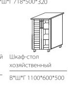 Шкаф стол хозяйственный 1100*600 Техно Ника-1 Марибель  