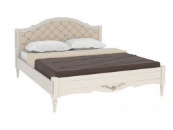Кровать Амелия с каретной стяжкой из массива бук Муром    